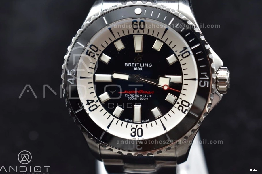 A 44 on TF Best White Black Automatic SunProtective Bracelet SS SuperOcean 475 Dial 1:1 Edition 0710